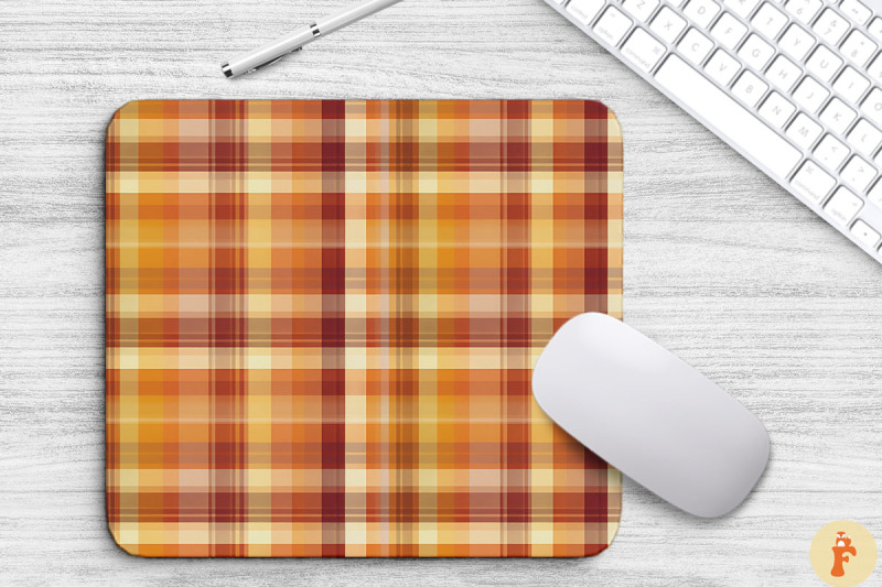 thanksgiving-plaid-pattern-mouse-pad