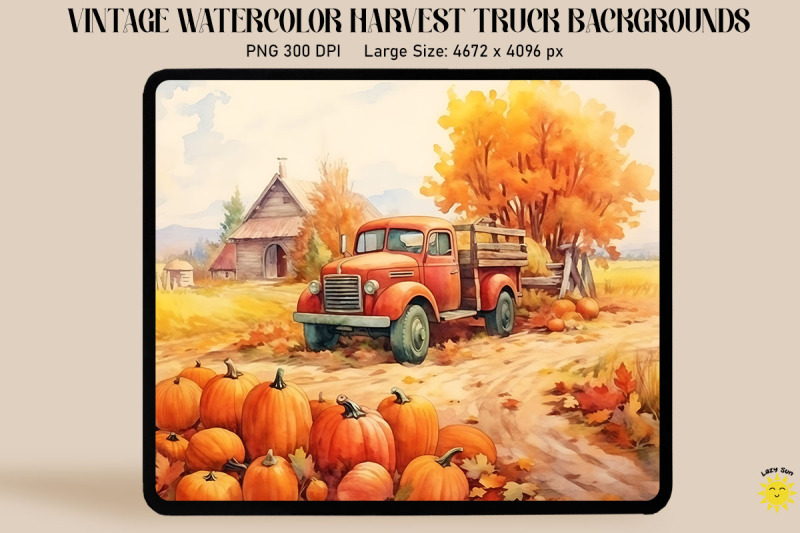 watercolor-harvest-scene-with-red-truck