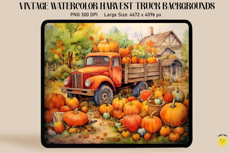 watercolor-harvest-scene-with-red-truck