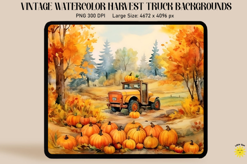 watercolor-harvest-scene-with-red-truck