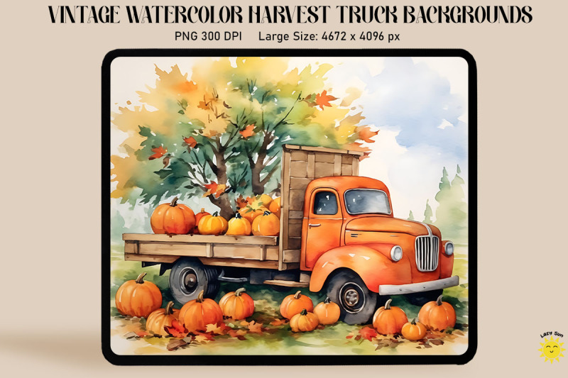 watercolor-harvest-scene-with-red-truck