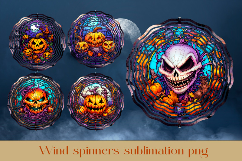 halloween-wind-spinner-sublimation-spooky-wind-spinner-design