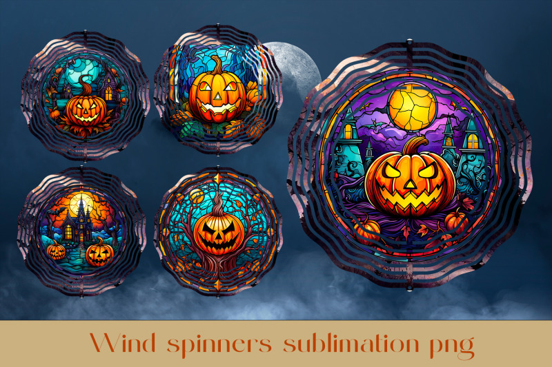 halloween-wind-spinner-sublimation-spooky-wind-spinner-design