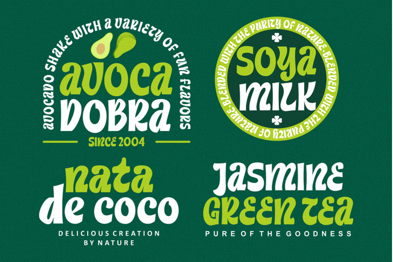 green-peas-decorative-font