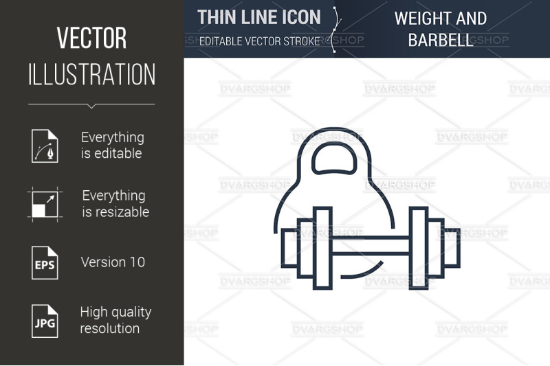 weight-and-barbell-icon