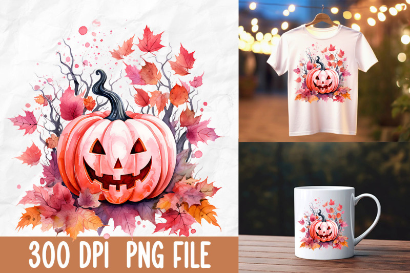 breast-cancer-pink-pumpkin-autumn-leaves