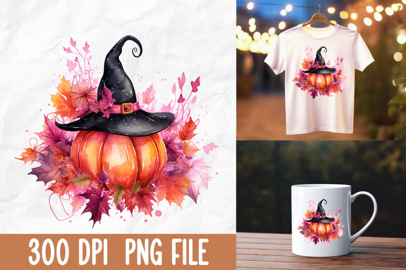 breast-cancer-pink-witch-pumpkin-fall