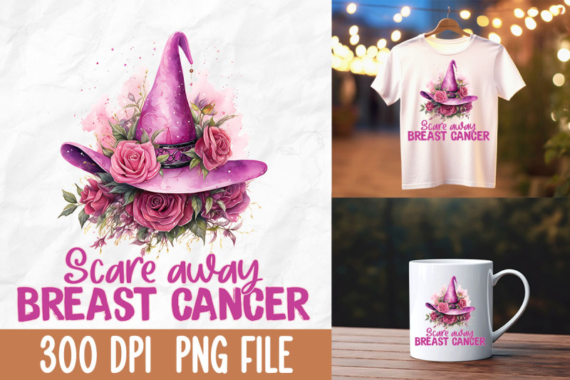 scare-away-breast-cancer-halloween-witch