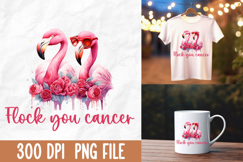 flock-you-cancer-pink-rose-flamingo