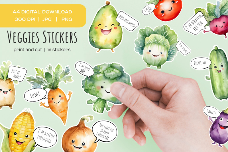 watercolor-vegetables-stickers-funny-statement-sticker-16