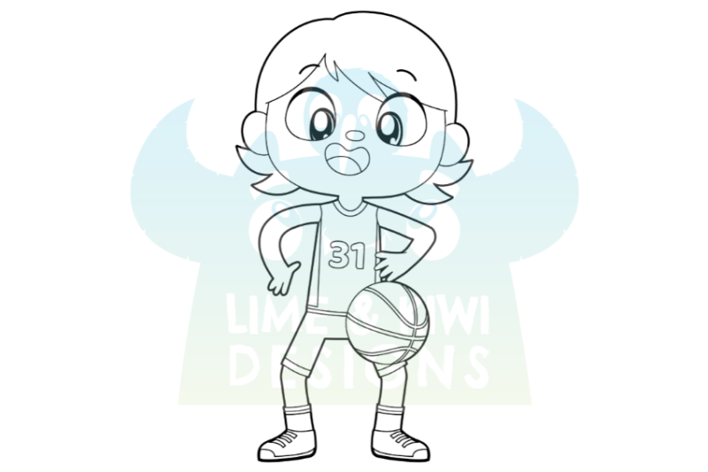 basketball-digital-stamps-lime-and-kiwi-designs
