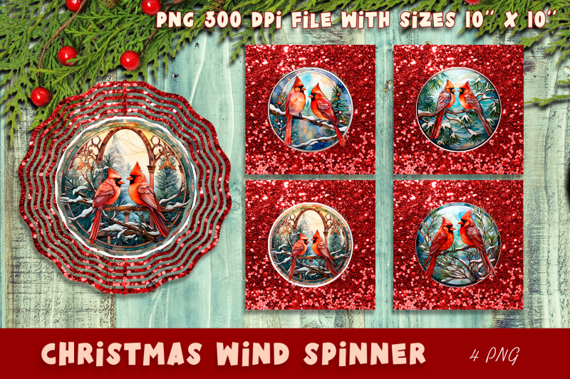 christmas-wind-spinner-cardinal-wind-spinner-sublimation