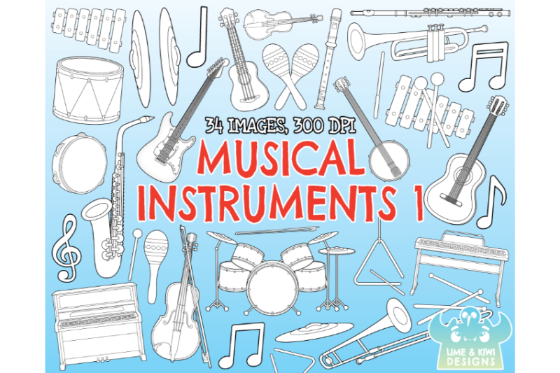 musical-instruments-digital-stamps-lime-and-kiwi-designs