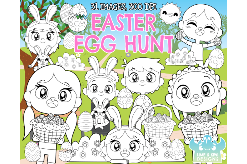 easter-egg-hunt-digital-stamps-lime-and-kiwi-designs