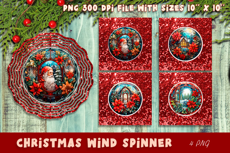 christmas-wind-spinner-sublimation-santa-and-poinsettia