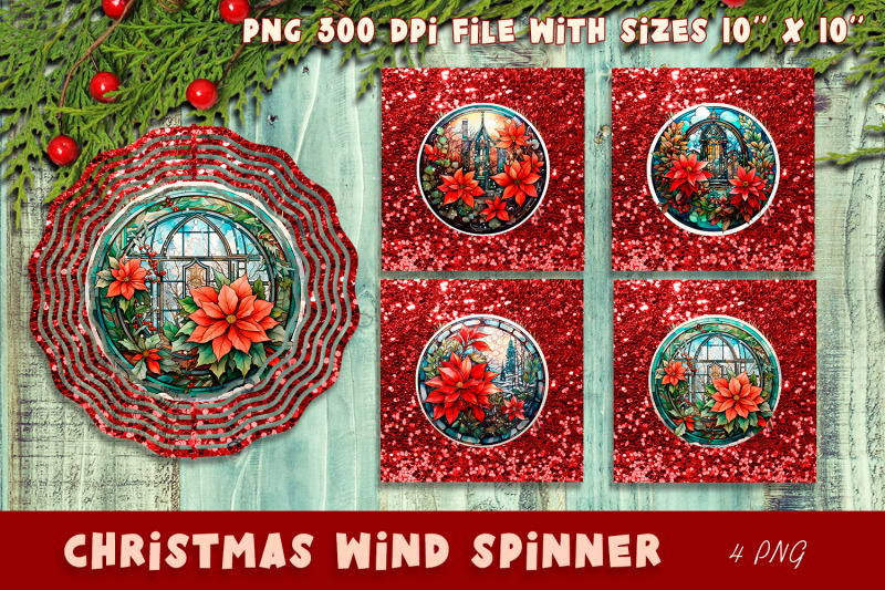 christmas-wind-spinner-sublimation-poinsettia-png