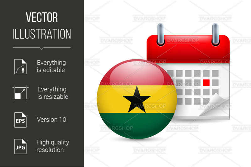 icon-of-national-day-in-ghana