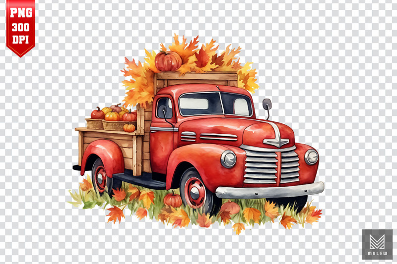 watercolor-harvest-red-truck-clipart