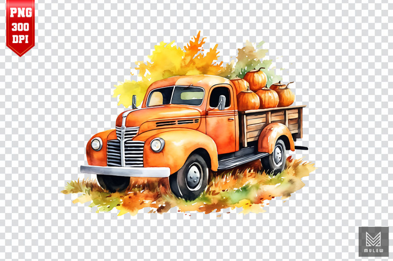 watercolor-fall-pumpkin-truck-clipart