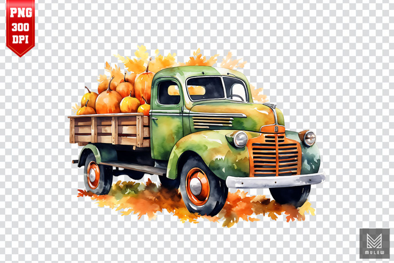 watercolor-fall-pumpkin-truck-clipart