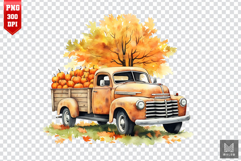 watercolor-truck-with-pumpkin-clipart