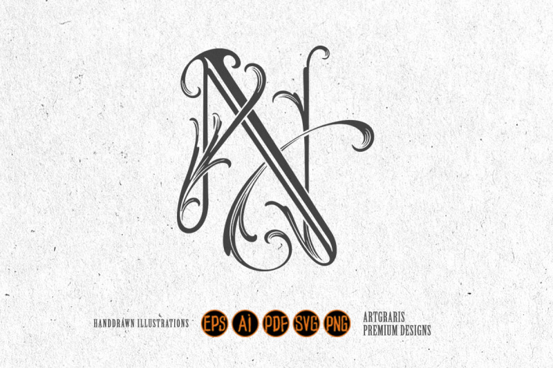 classic-elegant-n-letter-monogram-emblem-monochrome