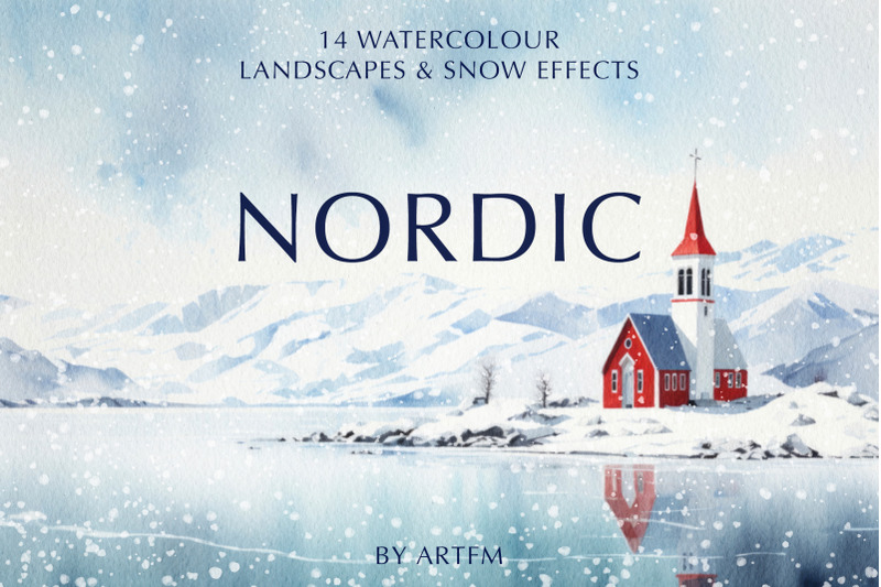 nordic-watercolour-landscape-backgrounds
