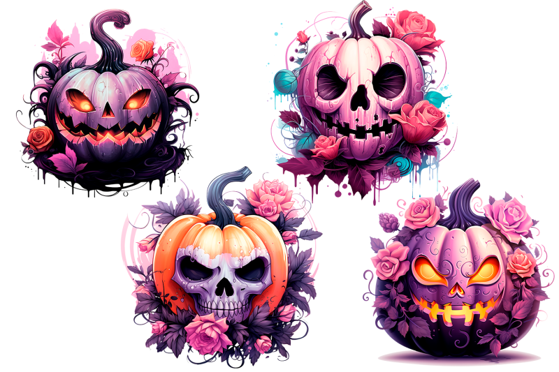 halloween-pumpkin-jack-o-lanterns-skull-clipart