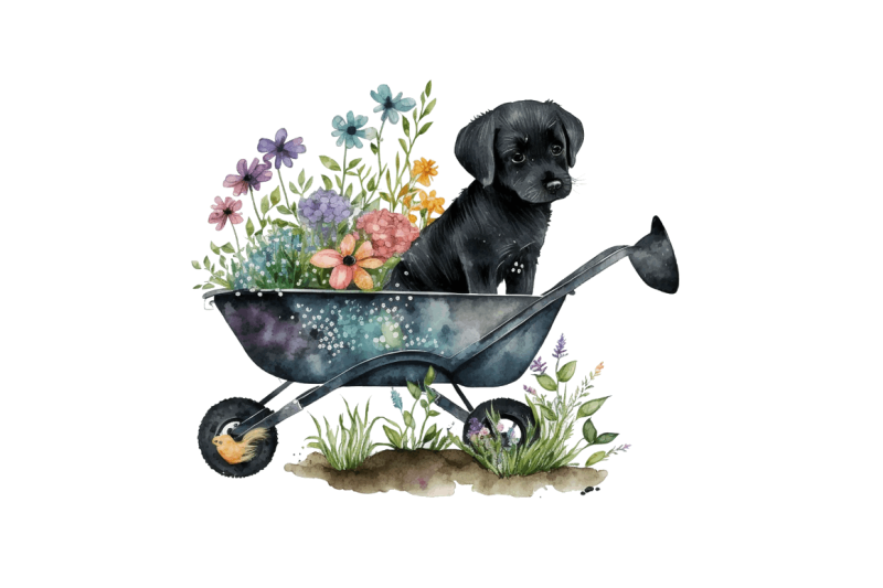 watercolor-cute-wheelbarrows-clipart-bundle