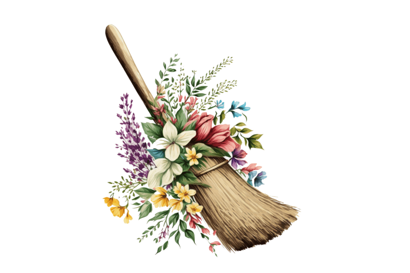 watercolor-floral-brooms-clipart-bundle
