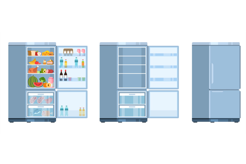 open-and-closed-refrigerator-with-and-without-products-kitchen-electr