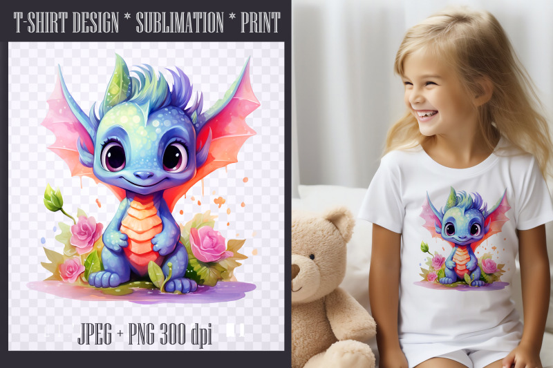 watercolor-cute-dragon-sublimation-png-jpeg