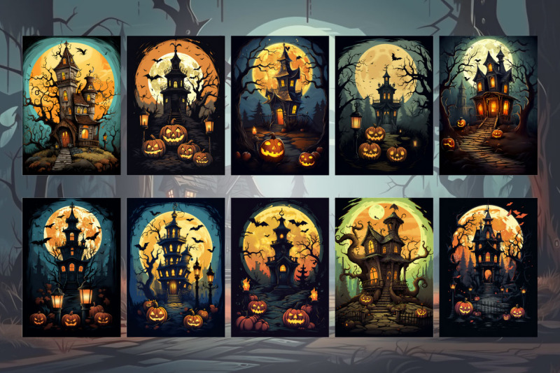 set-of-100-halloween-poster-big-collection-for-print