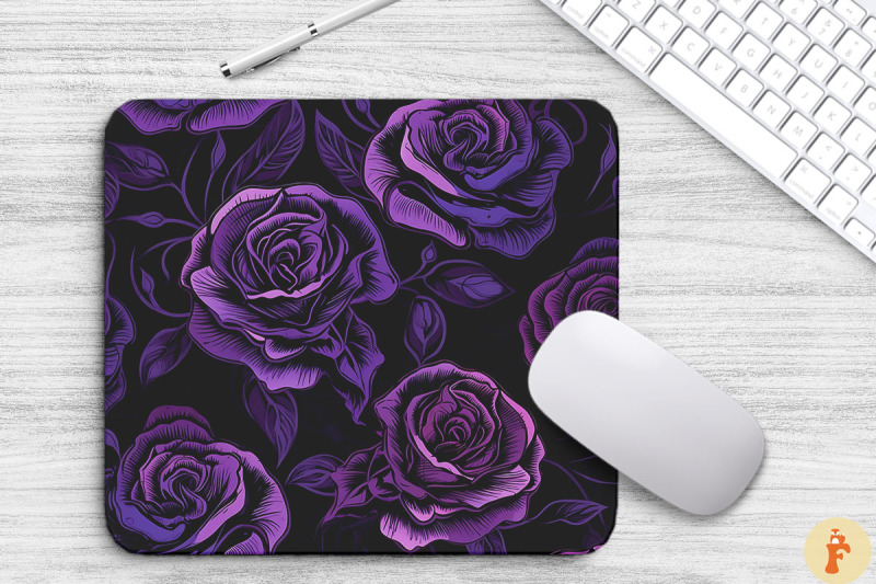 stunning-purple-roses-mouse-pad-design