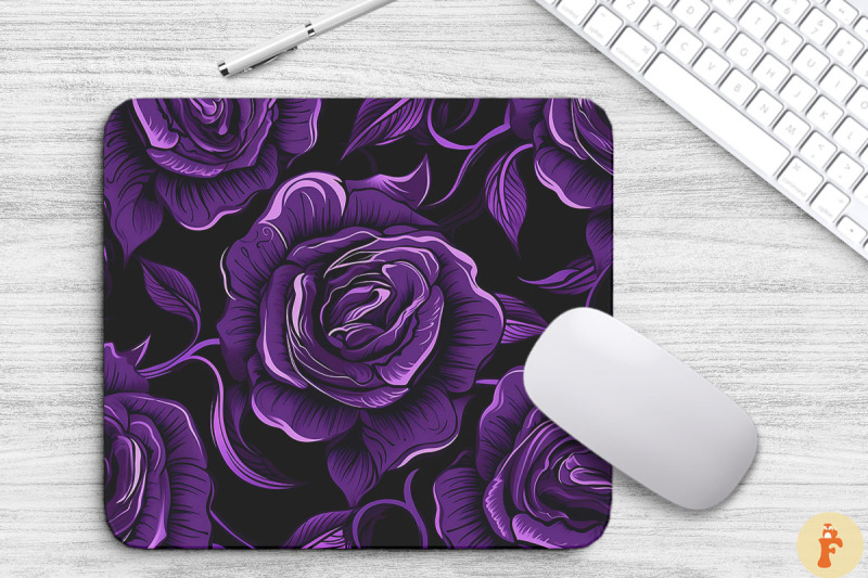 stunning-purple-roses-mouse-pad-design