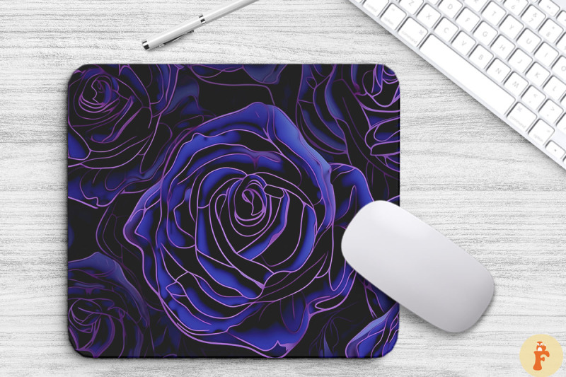 stunning-purple-roses-mouse-pad-design