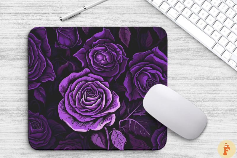 stunning-purple-roses-mouse-pad-design