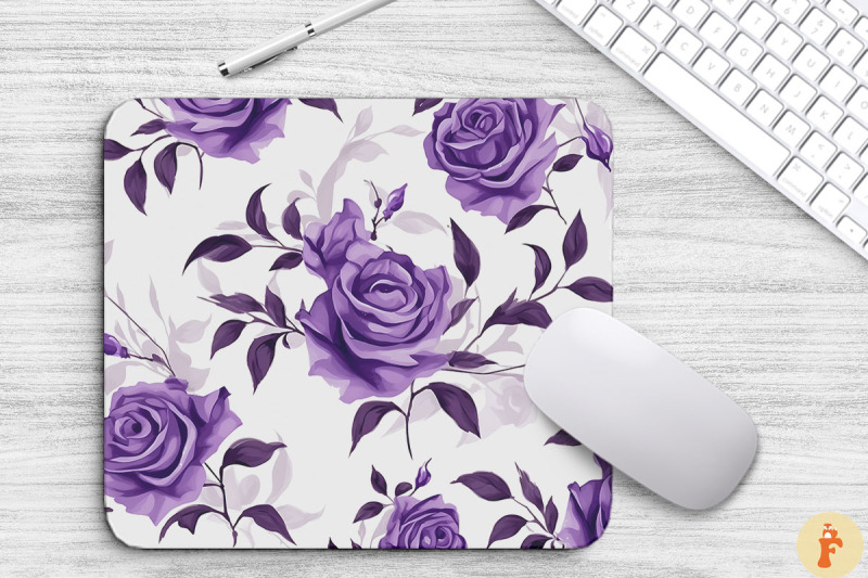 royal-violet-glossy-roses-mouse-pad