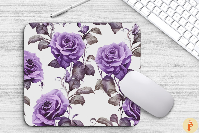 royal-violet-glossy-roses-mouse-pad