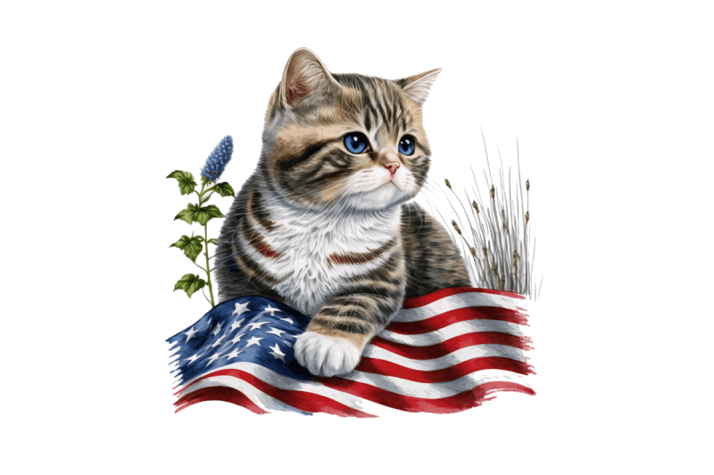 american-patriotic-cat-clipart-bundle