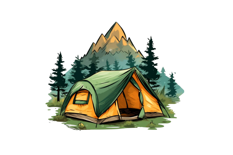 camping-mountain-clipart-bundle