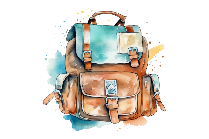 watercolor-retro-school-bag-clipart-bundle