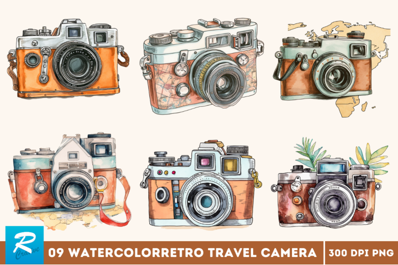 retro-travel-camera-clipart-bundle