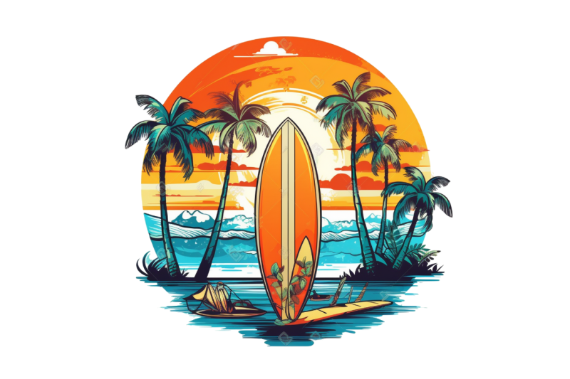summer-surfing-clipart-bundle