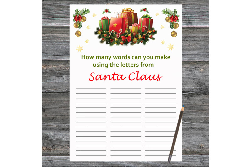 presents-christmas-card-how-many-words-can-you-make-from-santa-claus