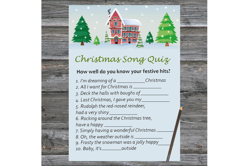 winter-house-christmas-card-christmas-song-trivia-game-printable