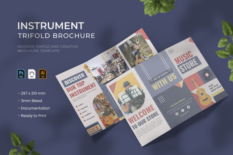 instrument-store-trifold-brochure