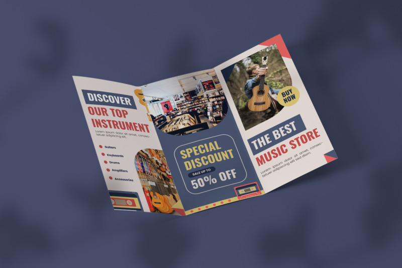 instrument-store-trifold-brochure