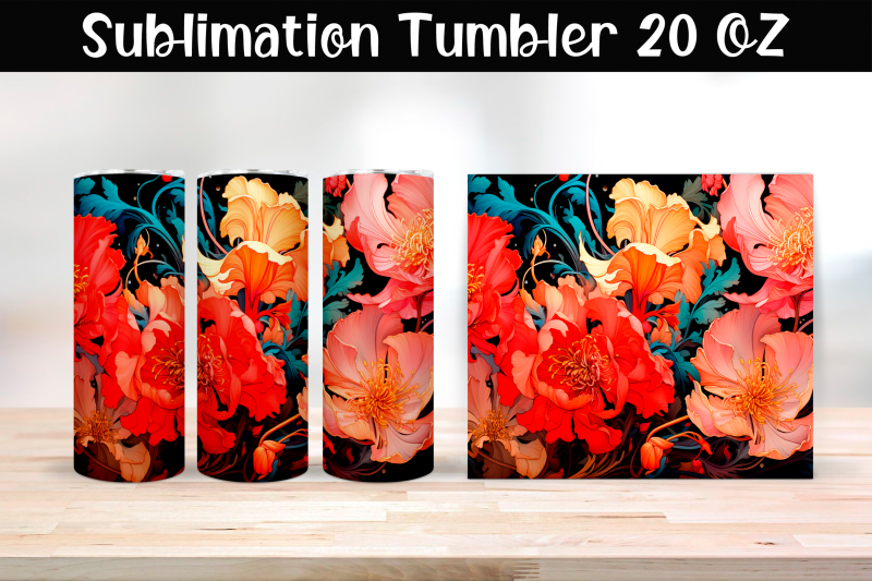 bright-flowers-sublimation-tumbler-wrap-20-oz