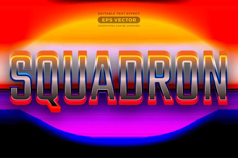 squadron-editable-text-style-effect-in-retro-style-theme